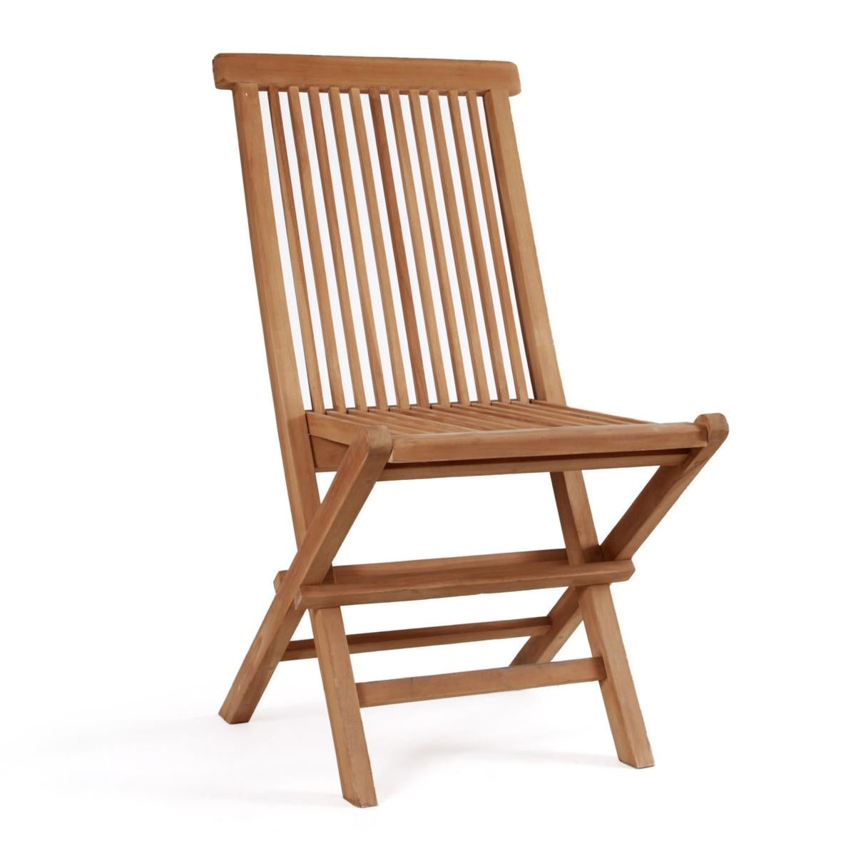 Sedia pieghevole in teak 65X47H93