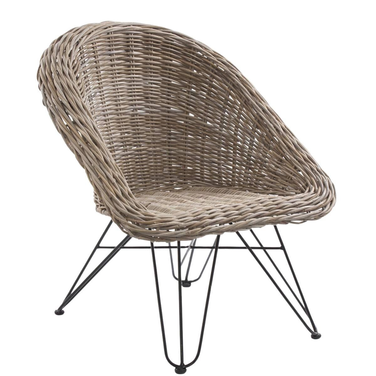 Poltrona in kubu grey 68X66H80