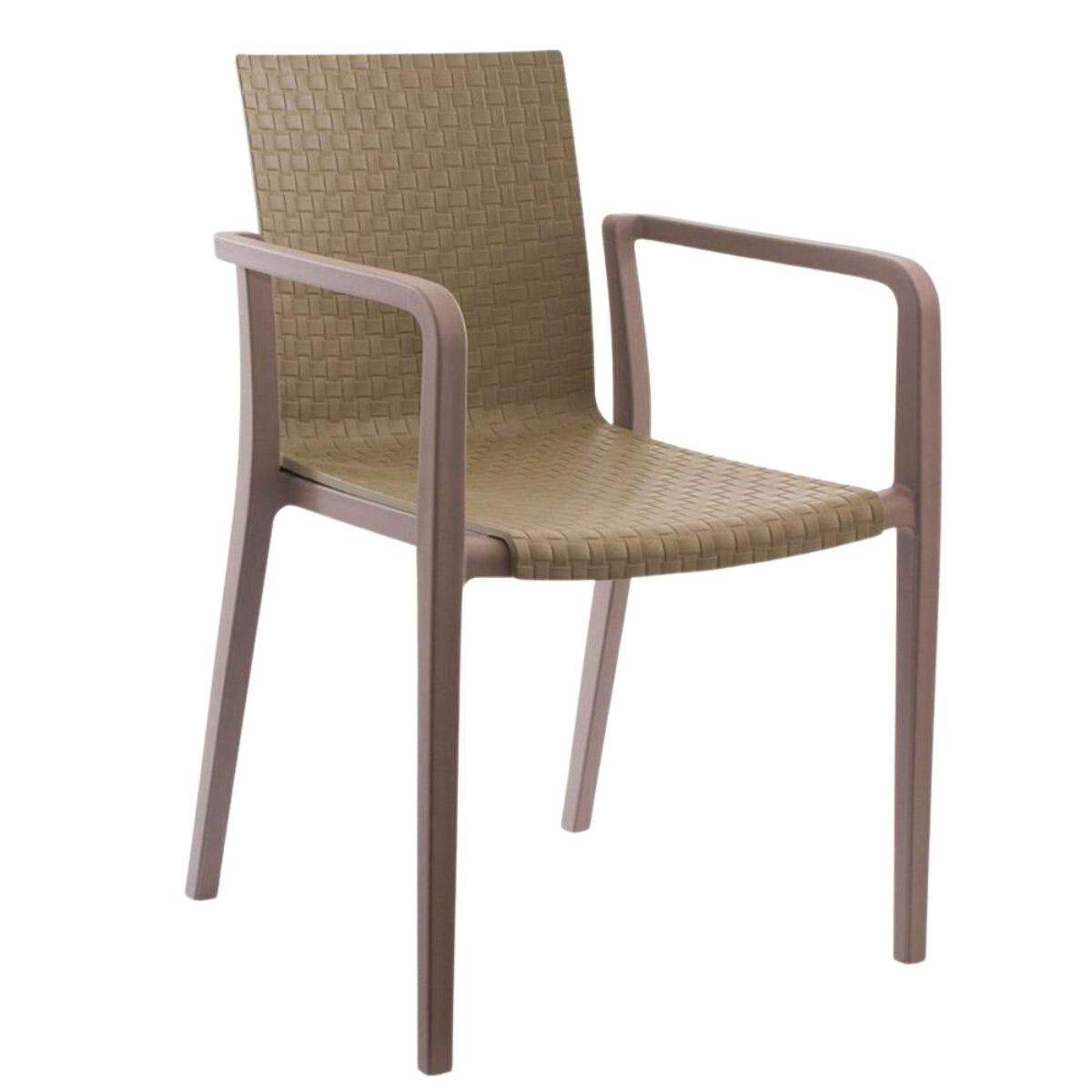 Sedia in resina verde 56X55H80,5