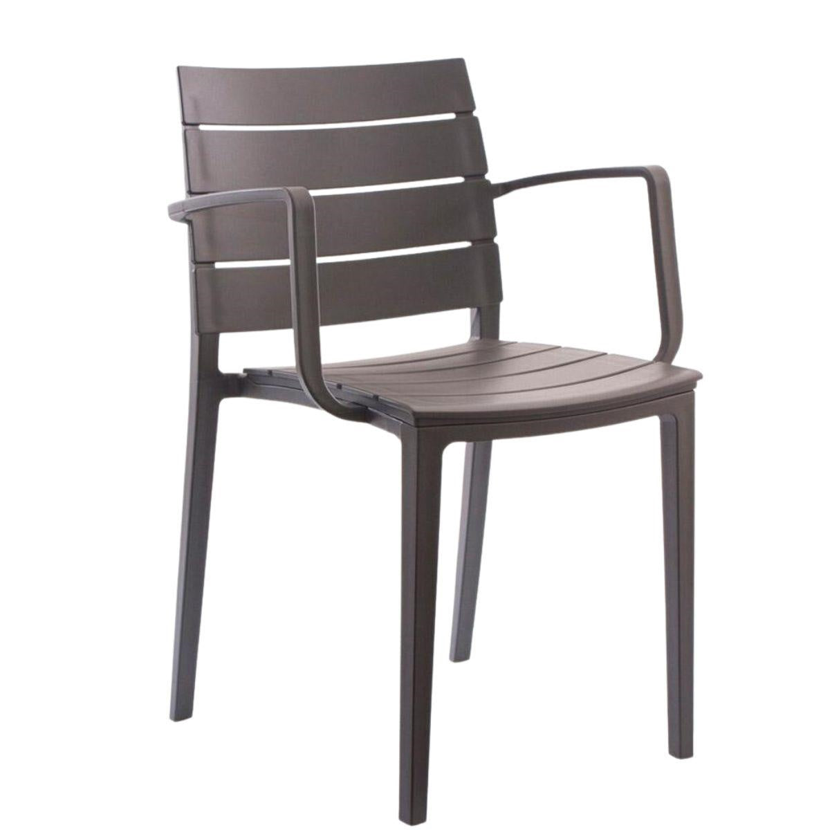 Sedia in resina grigia 52X55H81 - Milano 7 Arte e Design