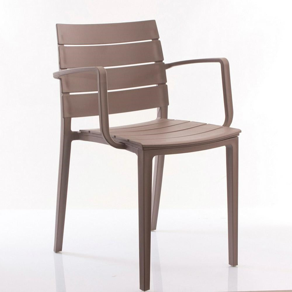 Sedia in resina nocciola 52X55H81