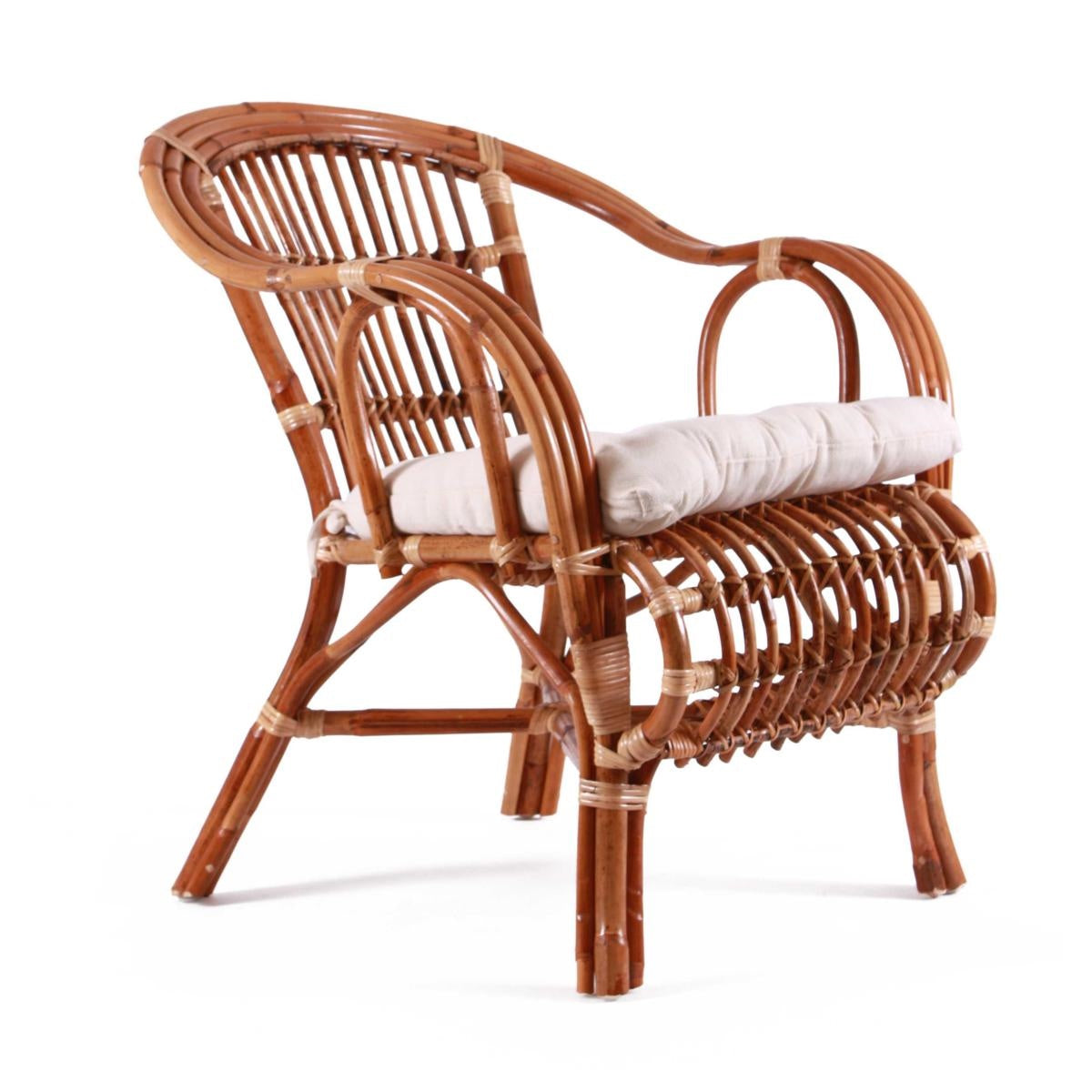 Poltrona in rattan "Brisbane" 65X75H85 - Milano 7 Arte e Design
