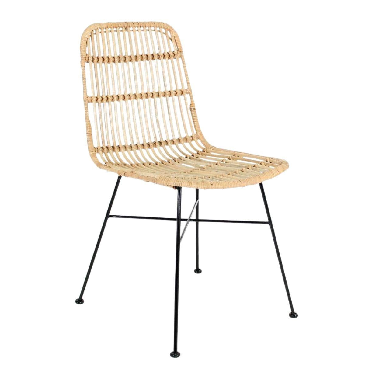 Sedia in rattan "Maresca" 45X59H86