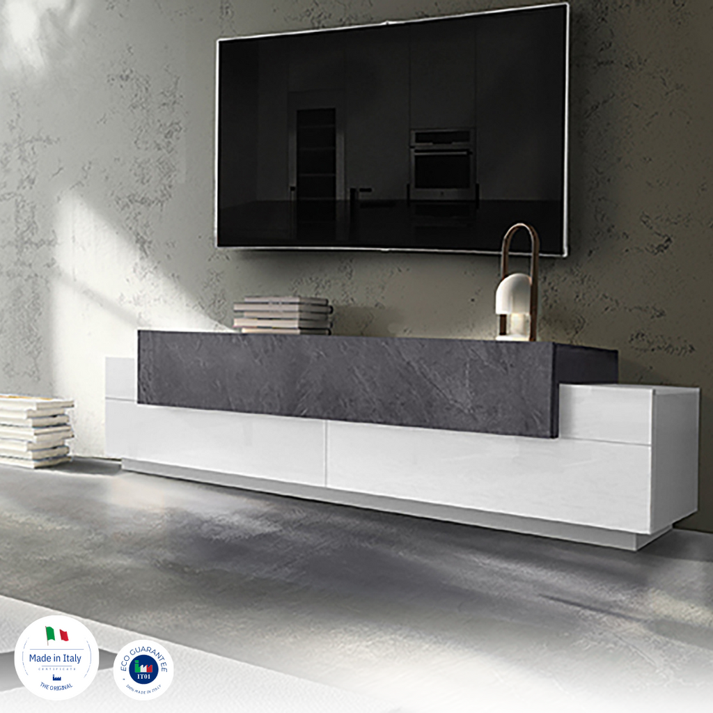 Porta tv CORO 200 cm 3 ante a ribalta - Milano 7 Arte e Design
