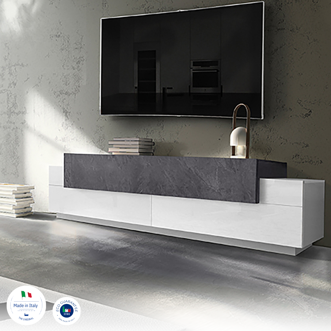 Porta tv CORO 200 cm 3 ante a ribalta - Milano 7 Arte e Design