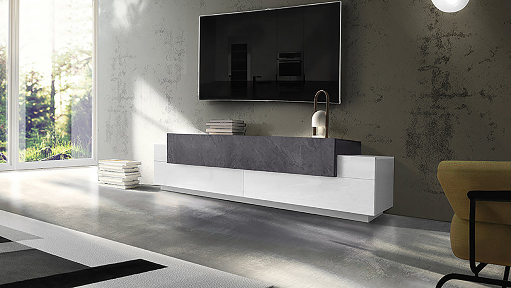 Porta tv CORO 200 cm 3 ante a ribalta - Milano 7 Arte e Design