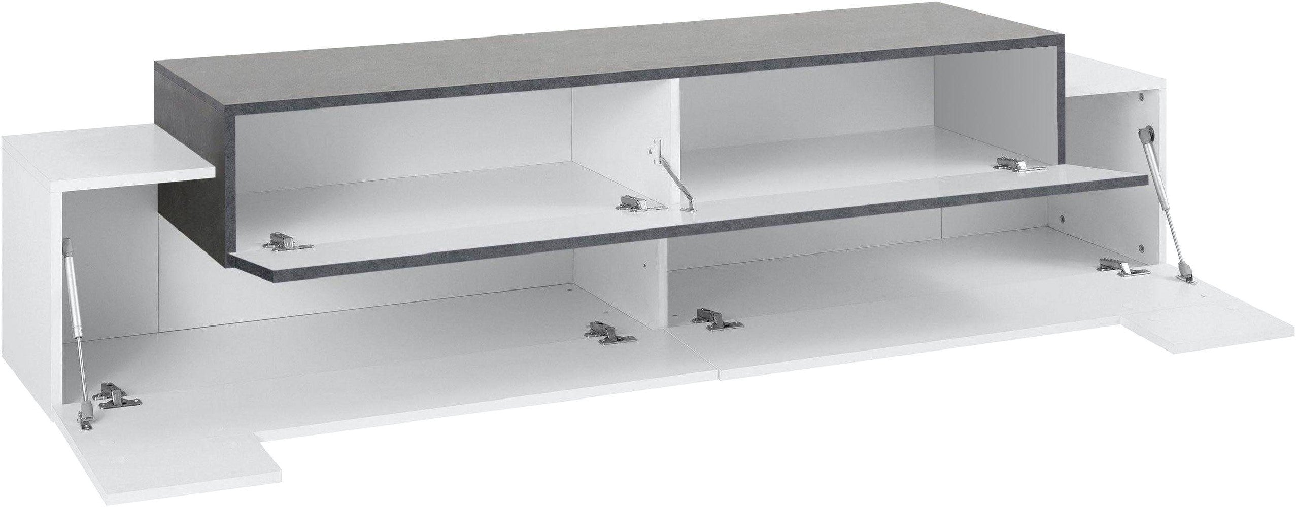 Porta tv CORO 200 cm 3 ante a ribalta - Milano 7 Arte e Design