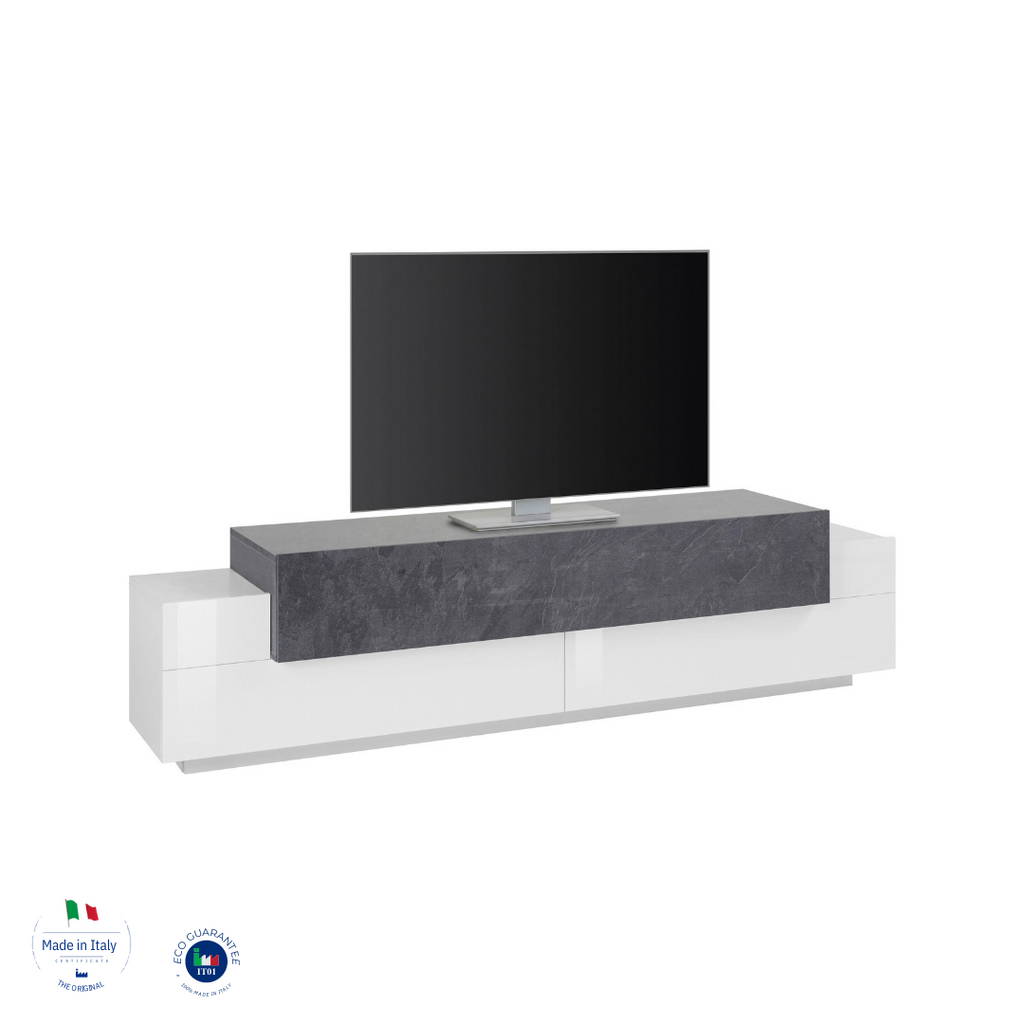 Porta tv CORO 200 cm 3 ante a ribalta - Milano 7 Arte e Design