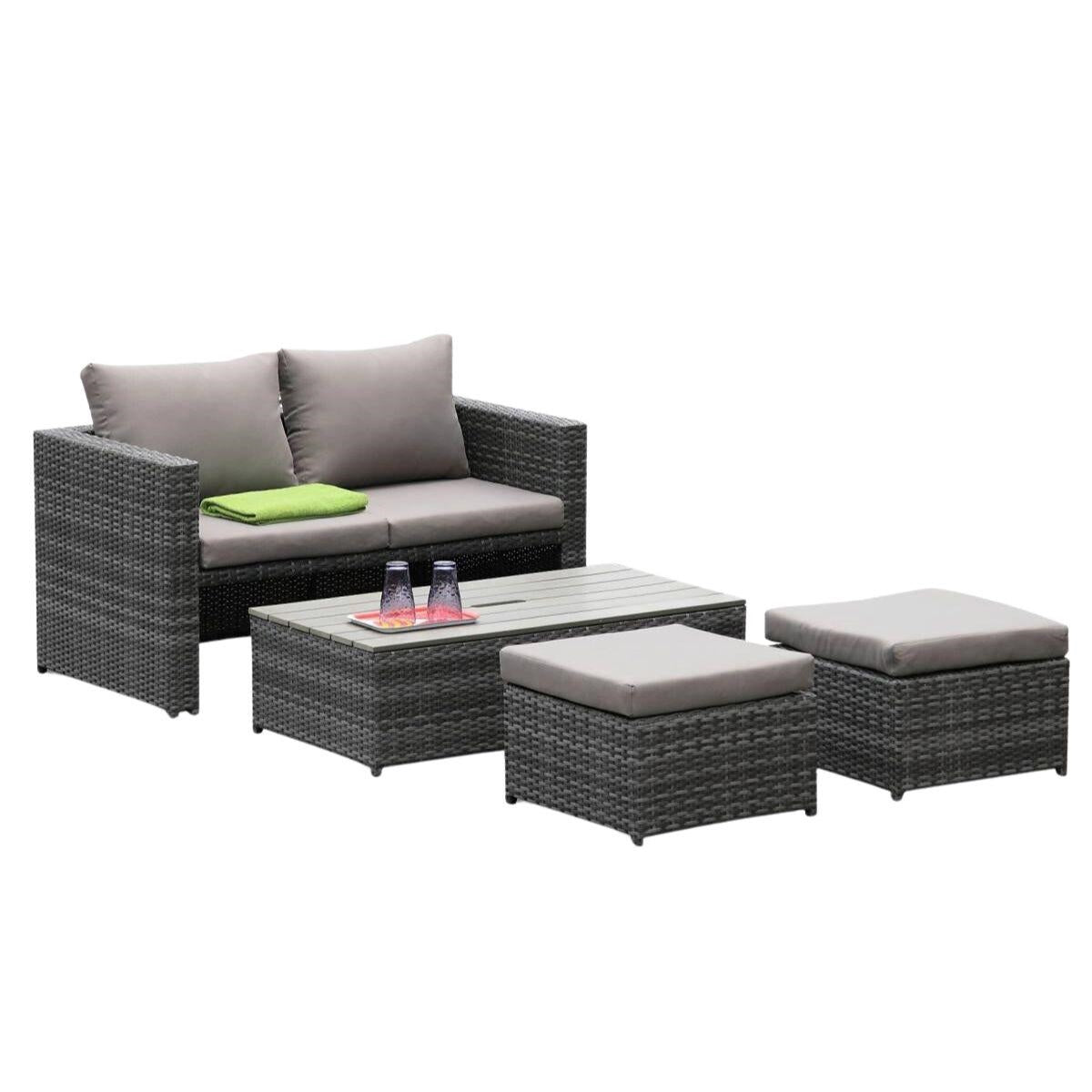 Salotto completo in polirattan "Furbo"