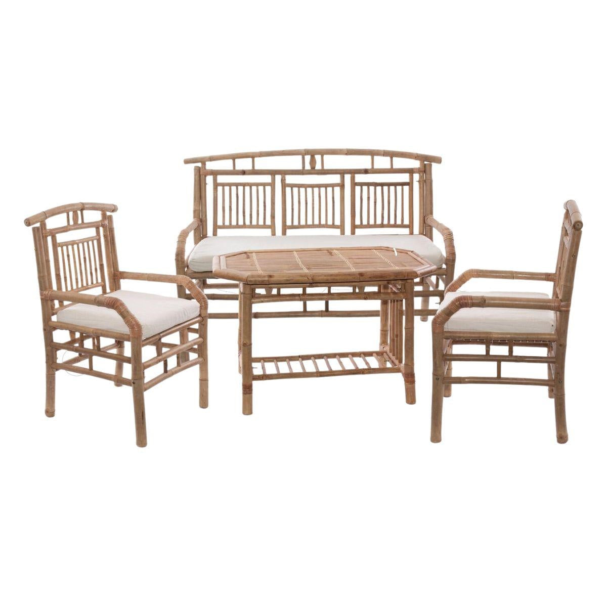 Salotto da giardino in bambù