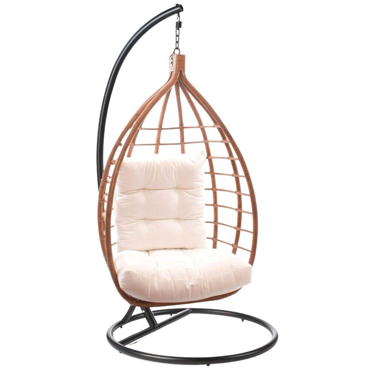 Poltrona pensile in giunco