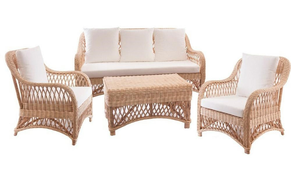 Salotto completo in midollino "Sam"