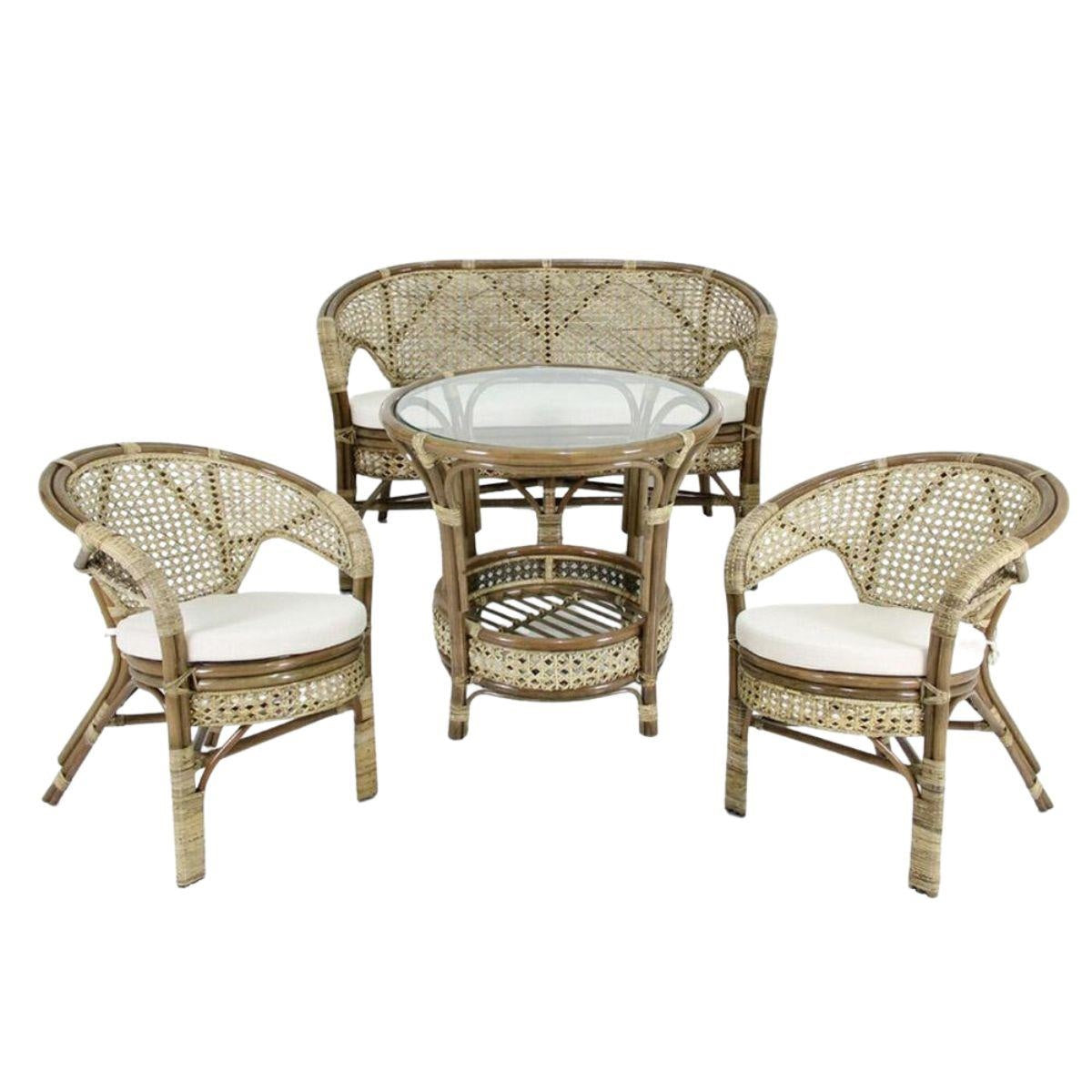 Salotto completo in rattan "Pelang"