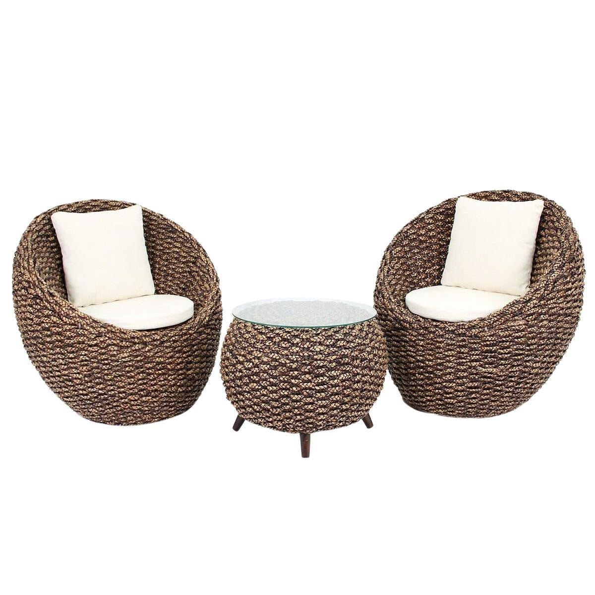 Salotto completo Aggs in giacinto d'acqua scuro