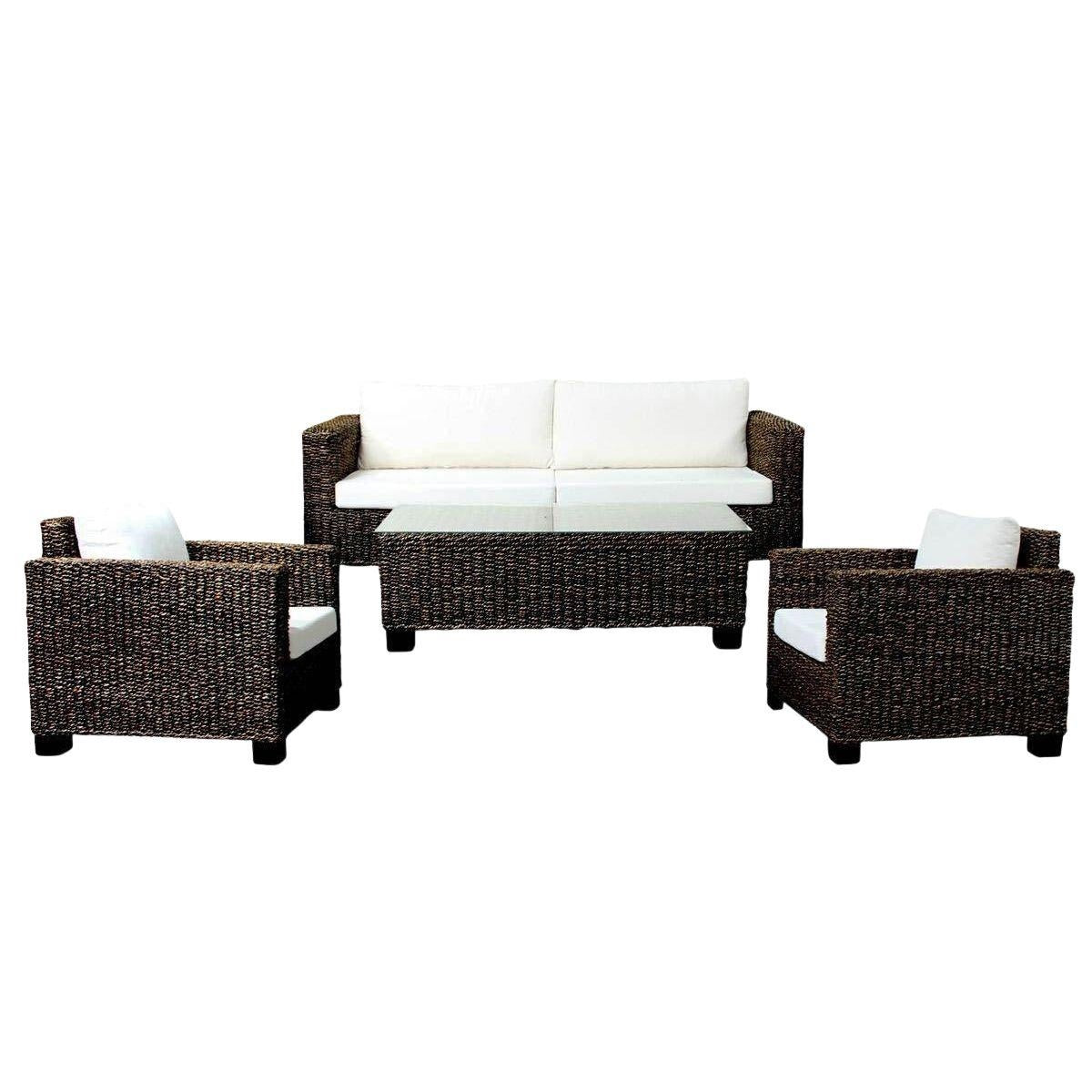 Salotto completo Paula in rattan nero