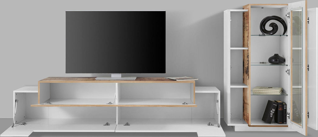 Soggiorno CORO con porta TV + vetrina - Milano 7 Arte e Design