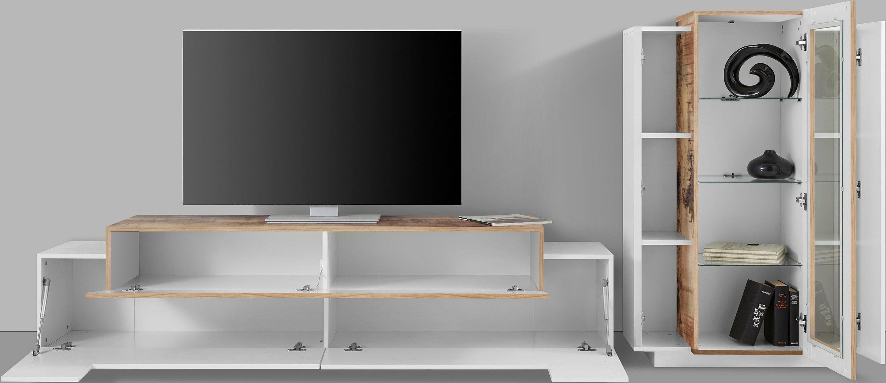 Soggiorno CORO con porta TV + vetrina - Milano 7 Arte e Design