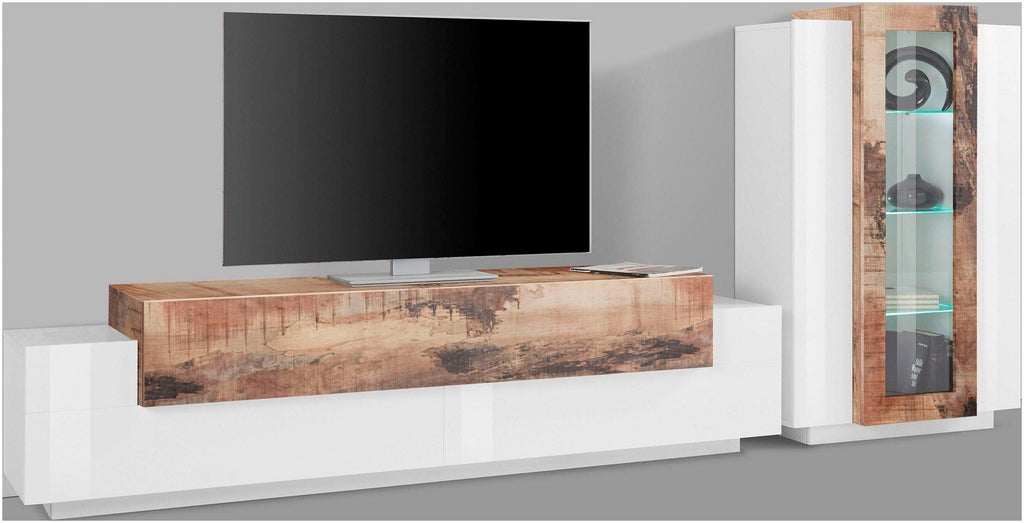 Soggiorno CORO con porta TV + vetrina - Milano 7 Arte e Design