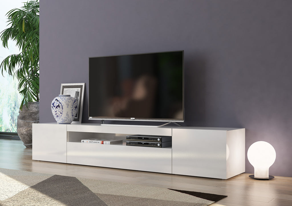 Porta tv DAIQUIRI 200 cm 2 ante battenti + 1 anta a ribalta - Milano 7 Arte e Design