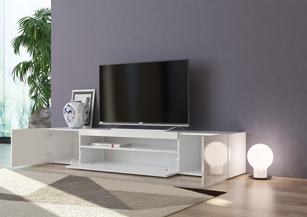 Porta tv DAIQUIRI 200 cm 2 ante battenti + 1 anta a ribalta - Milano 7 Arte e Design