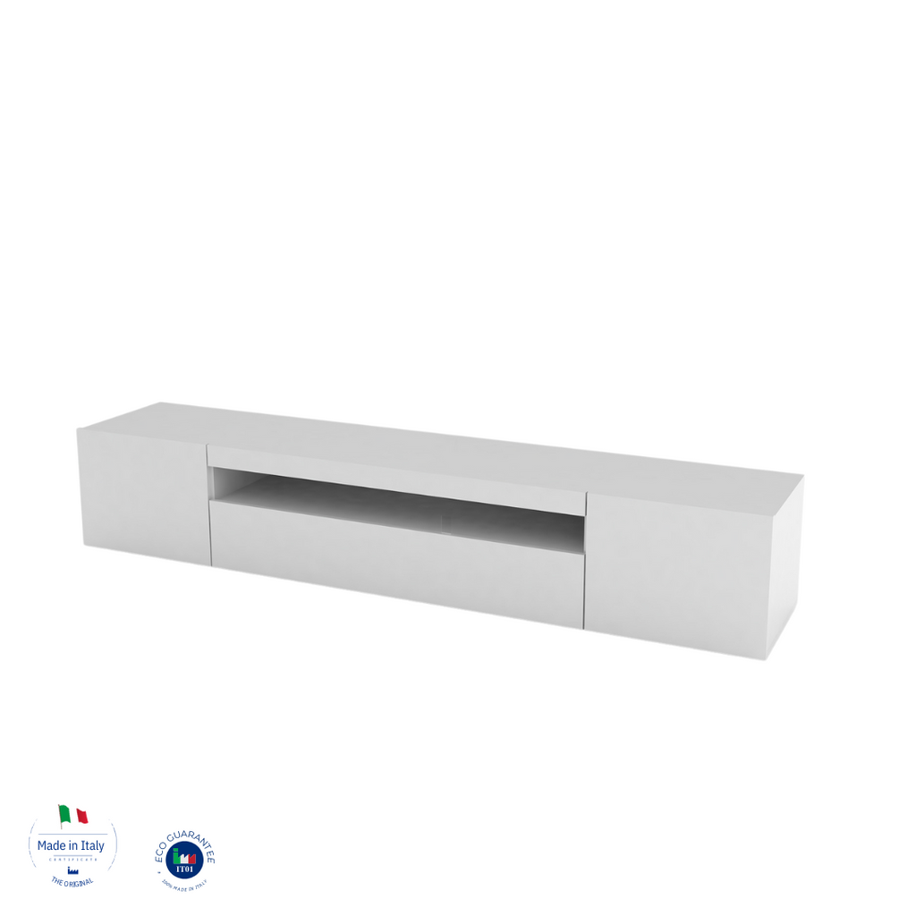 Porta tv DAIQUIRI 200 cm 2 ante battenti + 1 anta a ribalta - Milano 7 Arte e Design
