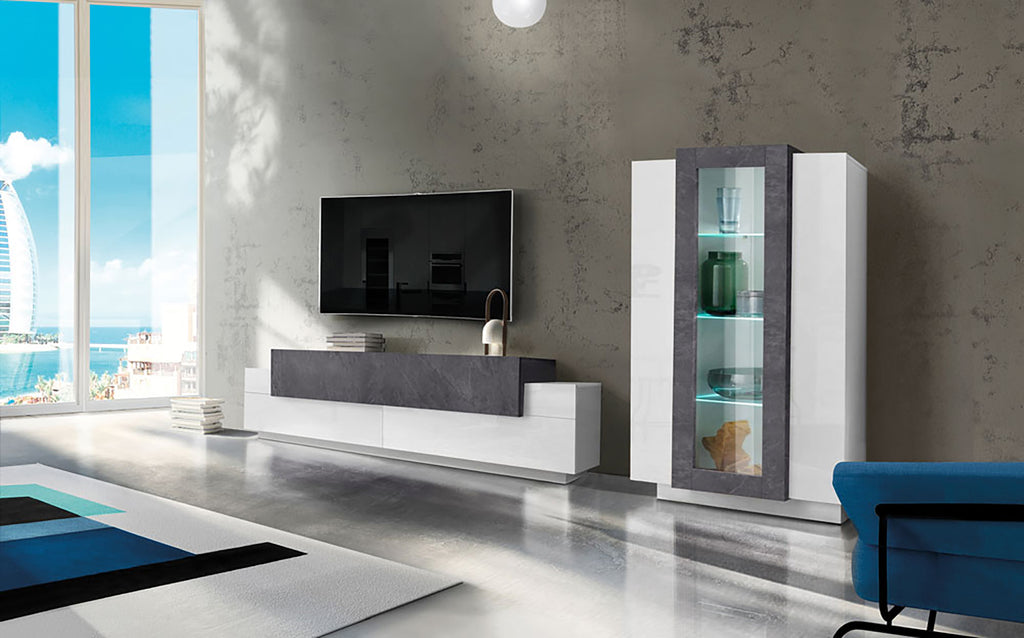 Soggiorno CORO con porta TV + vetrina - Milano 7 Arte e Design