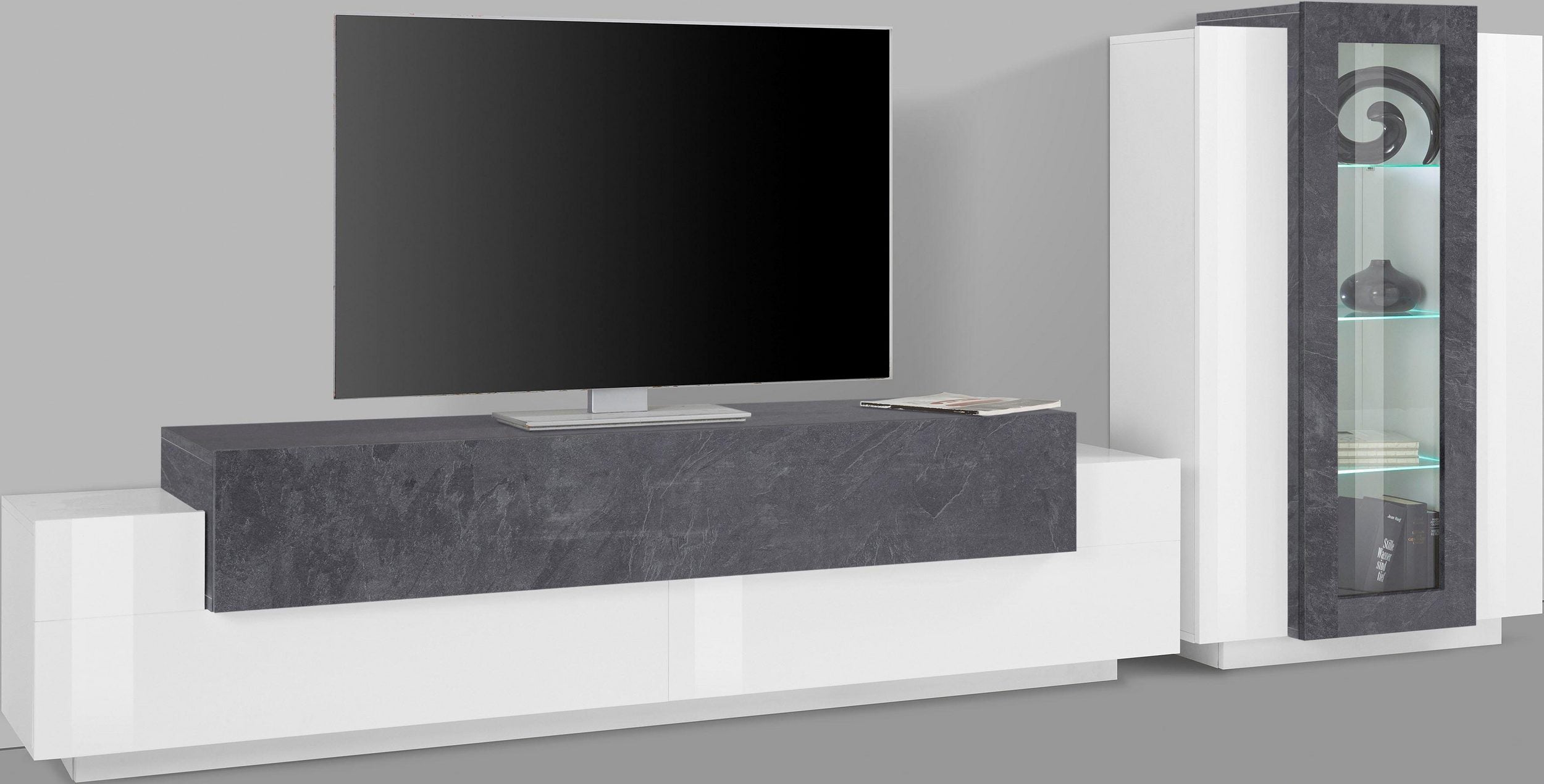 Soggiorno CORO con porta TV + vetrina - Milano 7 Arte e Design