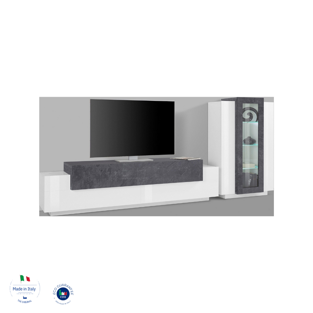 Soggiorno CORO con porta TV + vetrina - Milano 7 Arte e Design
