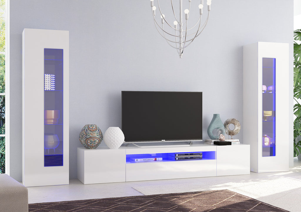 Soggiorno DAIQUIRI con porta TV e 2 vetrine - Milano 7 Arte e Design