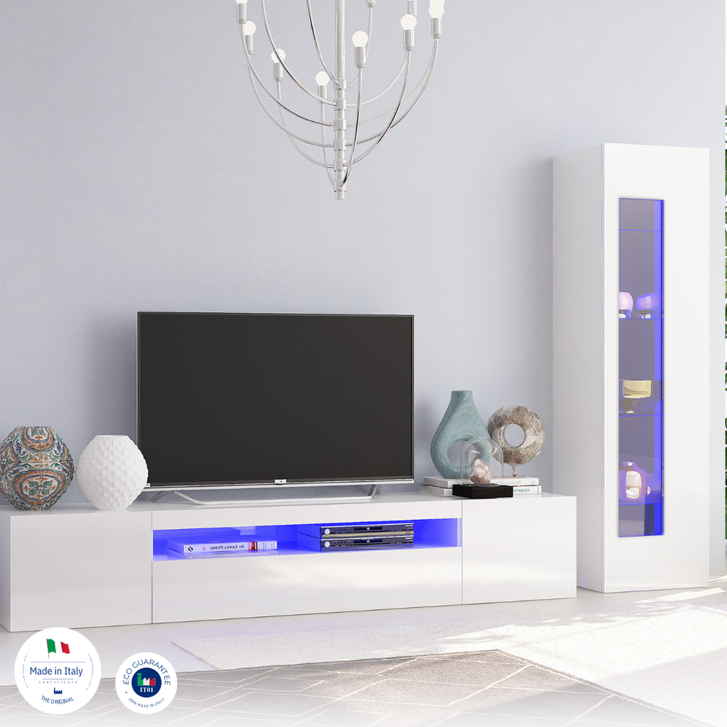Soggiorno DAIQUIRI con porta TV e 2 vetrine - Milano 7 Arte e Design