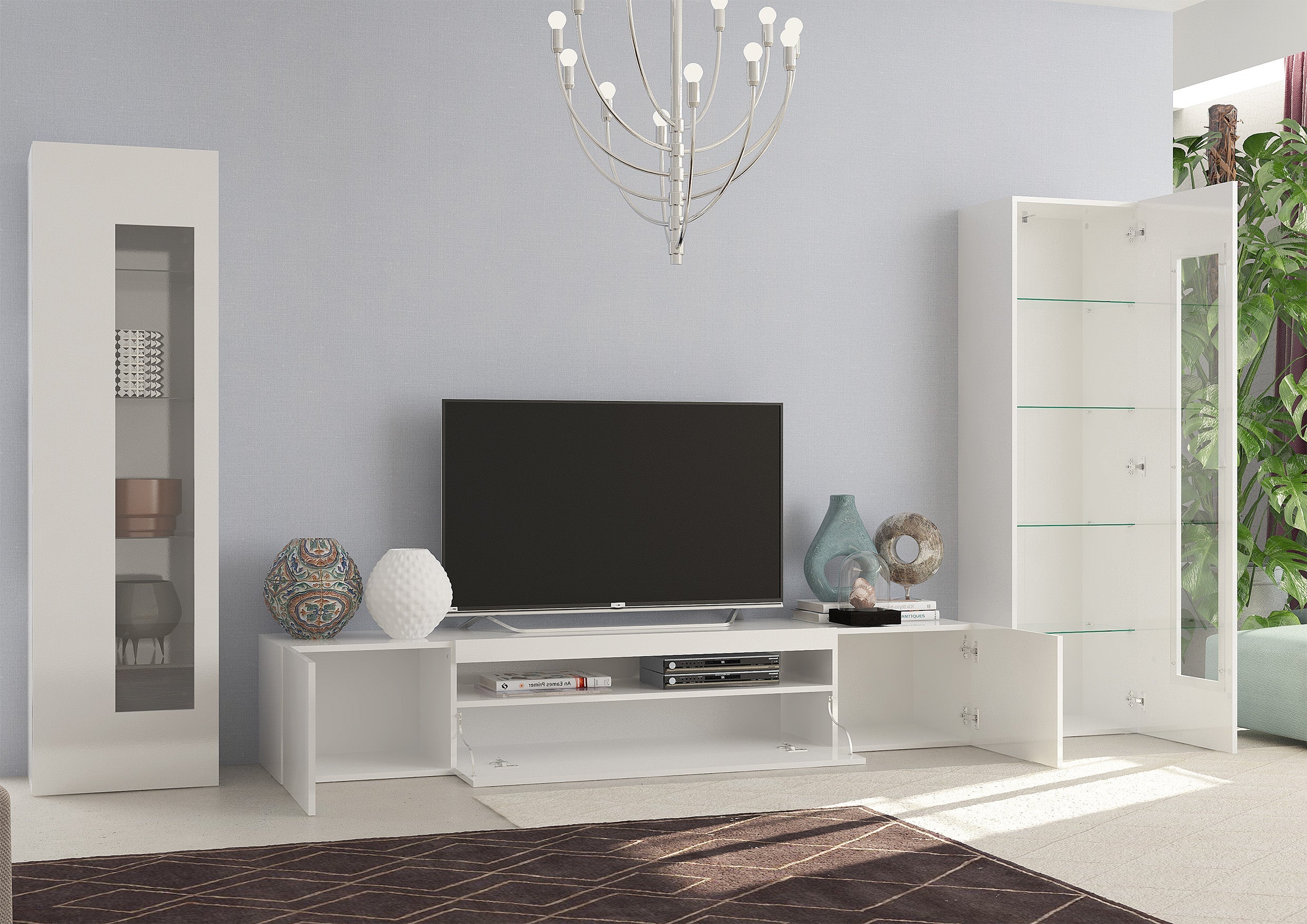 Soggiorno DAIQUIRI con porta TV e 2 vetrine - Milano 7 Arte e Design
