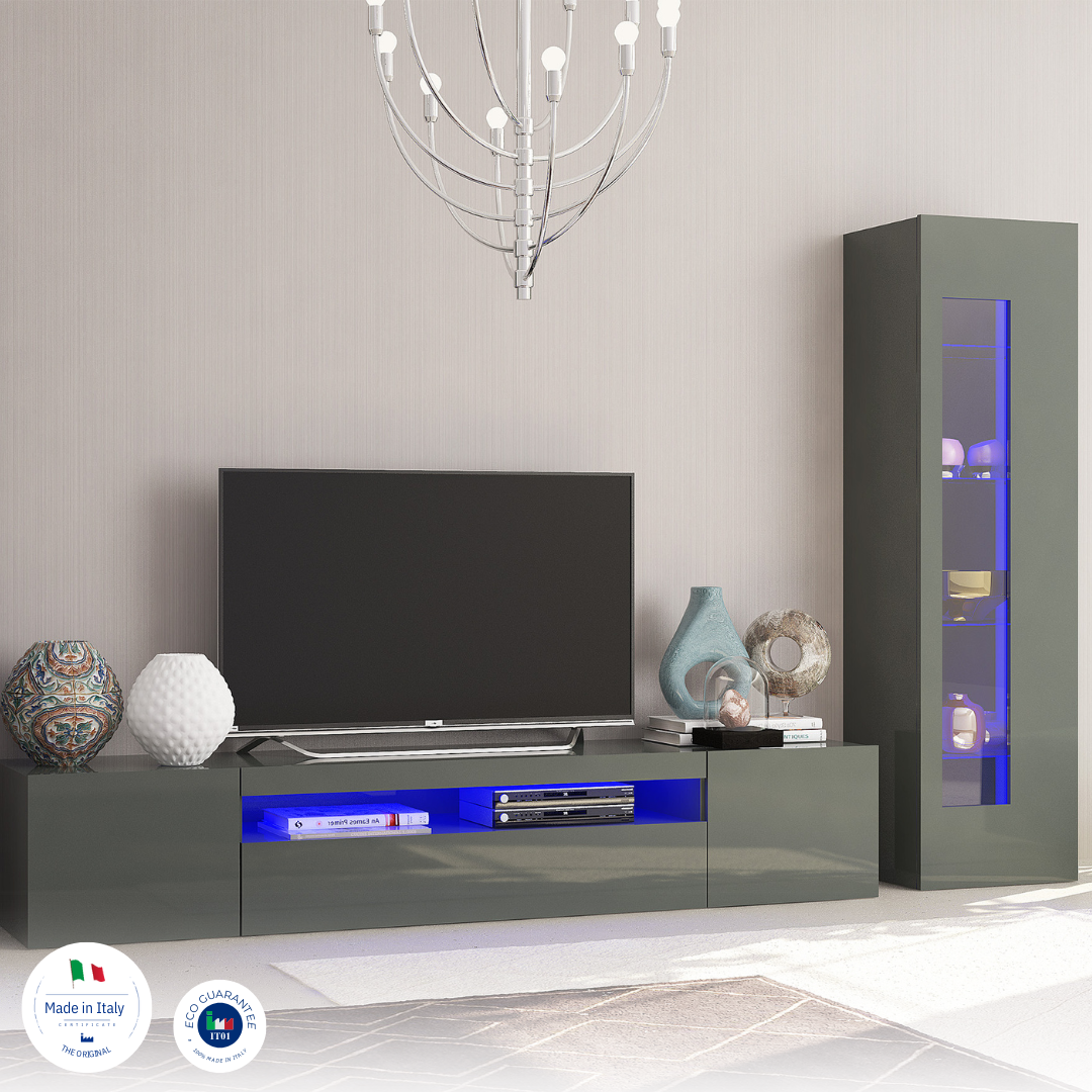 Soggiorno DAIQUIRI con porta TV e 2 vetrine - Milano 7 Arte e Design