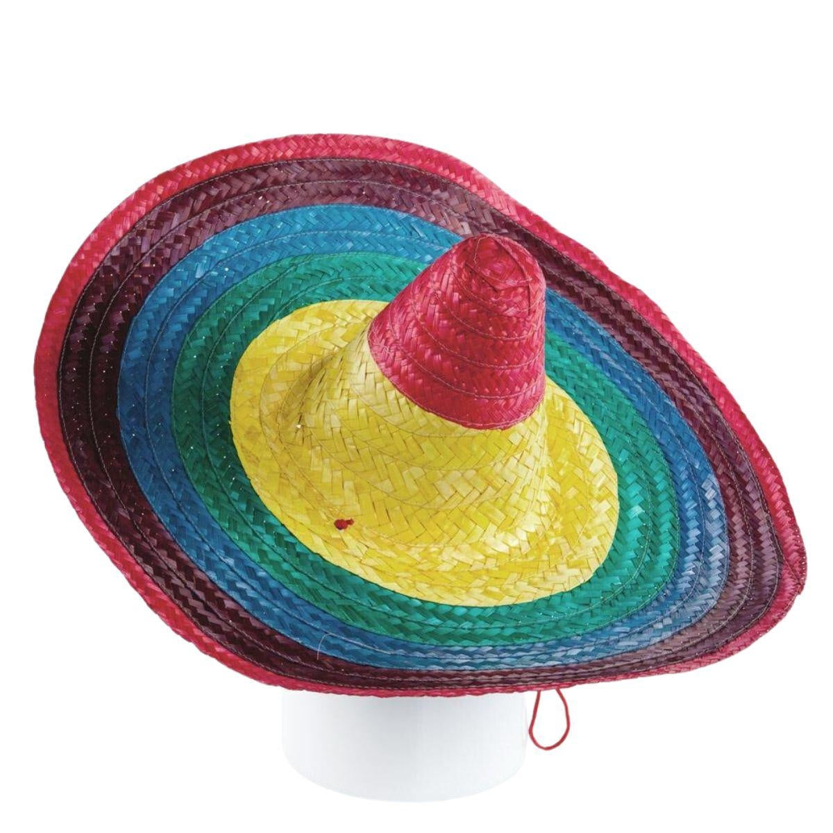 Sombrero colorato in paglia Ø60X20 - Milano 7 Arte e Design