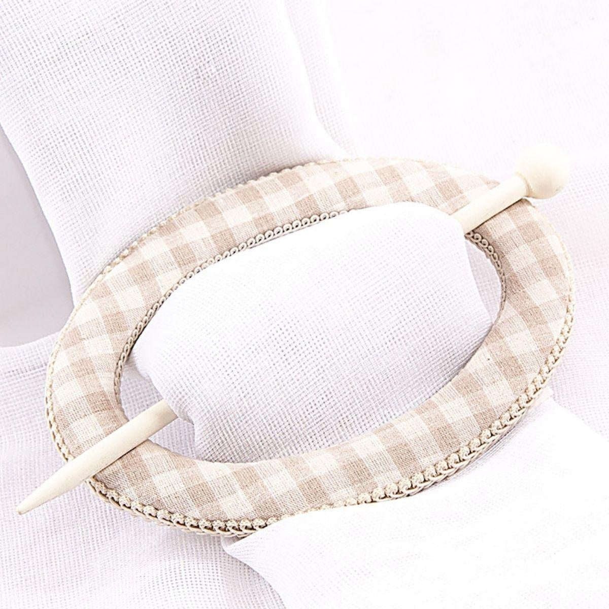 Fermatenda ovale in tessuto 19H13