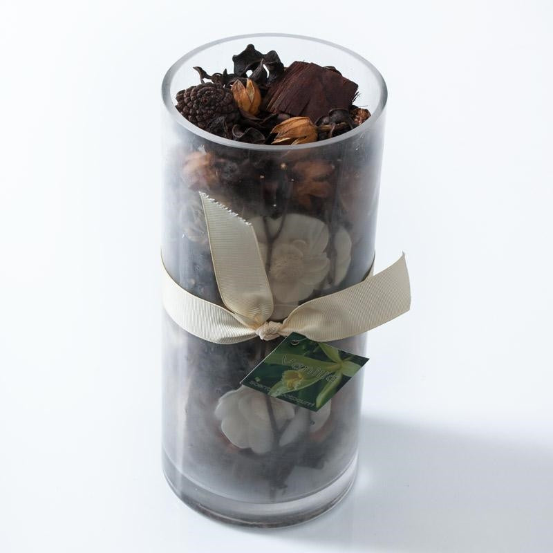 POTPOURRI VASO VETRO PROFUMAZIONE VANIGLIA CM.25 PROV.CINA - Milano 7 Arte e Design