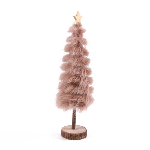 Albero in peluche tortora H44