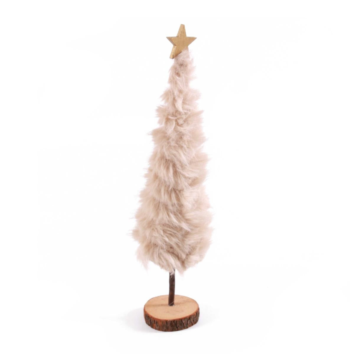 Albero in peluche beige Ø8,5H44