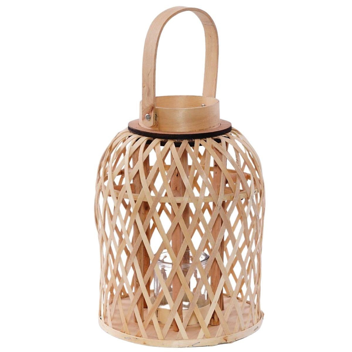 Lanterna in abete naturale Ø23H30