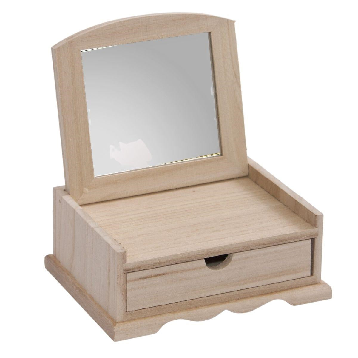Portagioie in legno con specchio 18X15 - Milano 7 Arte e Design