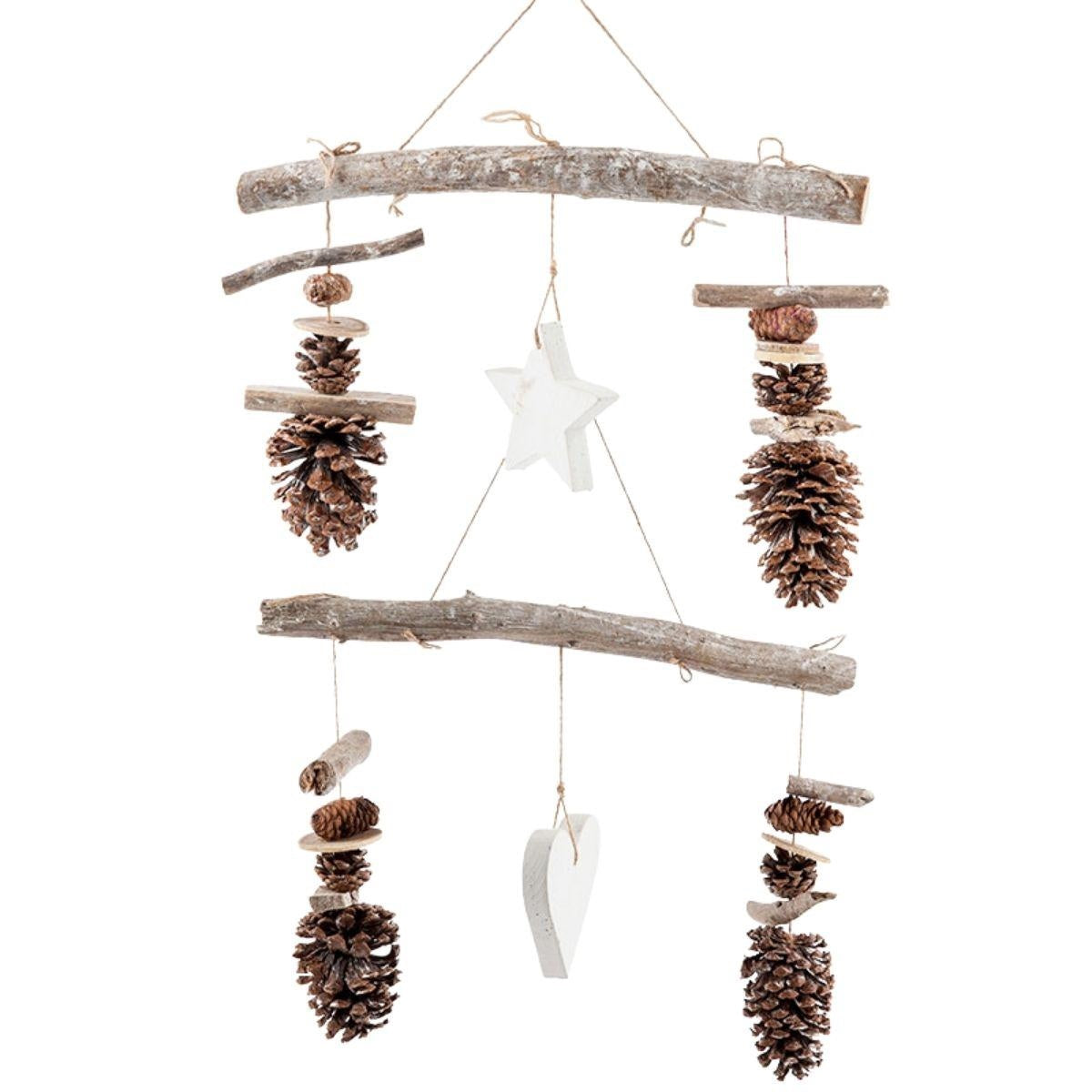 Decorazione pigne da appendere H40 (in confezione da 2) - Milano 7 Arte e Design