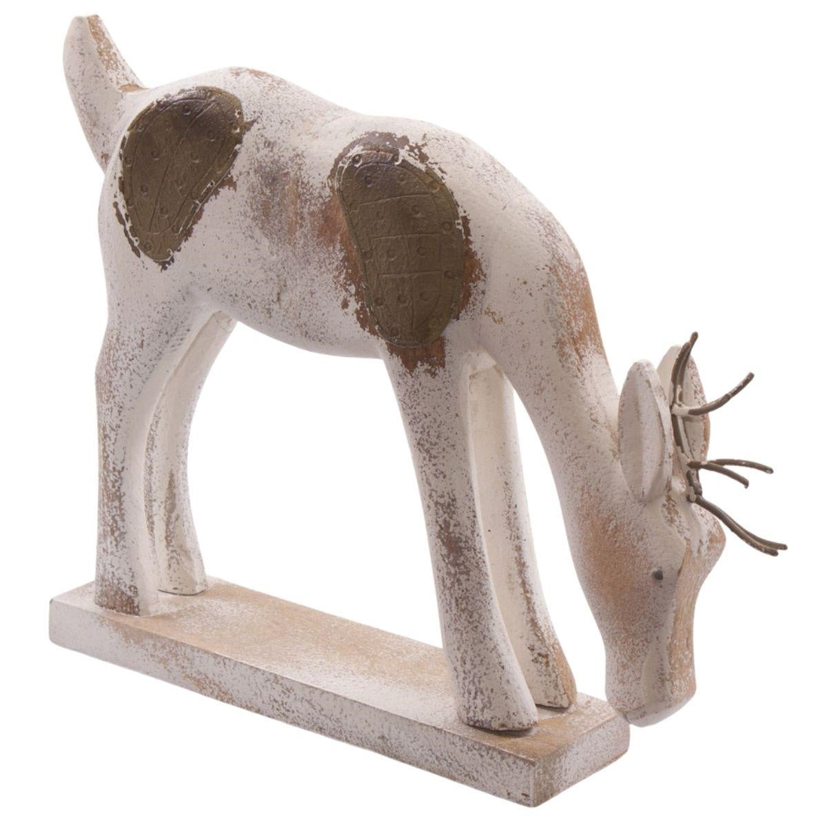 Decorazione antilope in legno di mango 49X10H36