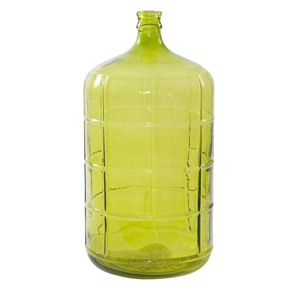 Vaso in vetro verde Ø28H57