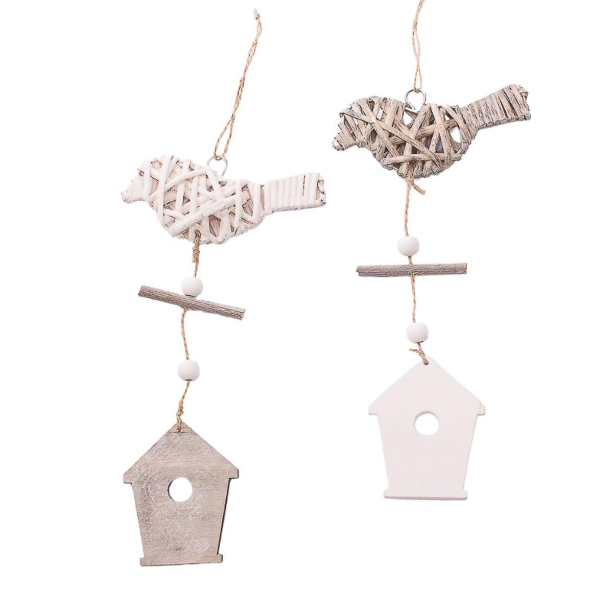 Ghirlanda decorativa uccellini H60