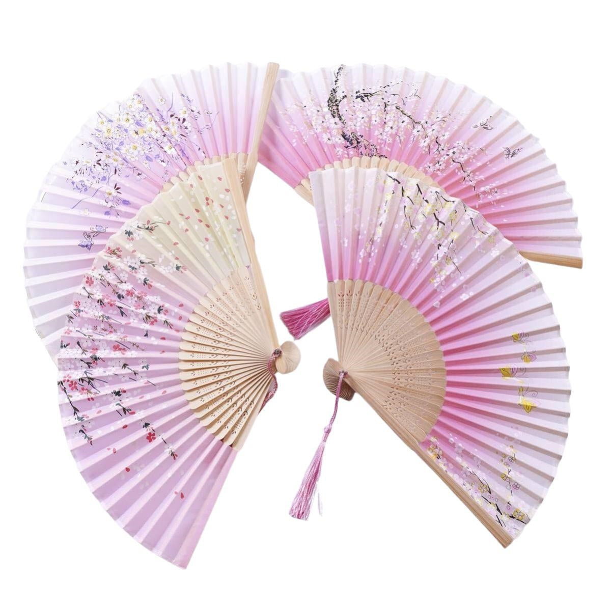 Ventaglio a stampa assortita in set di 6