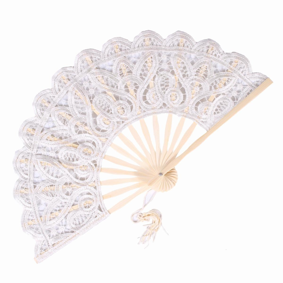 Ventaglio in macramè naturale