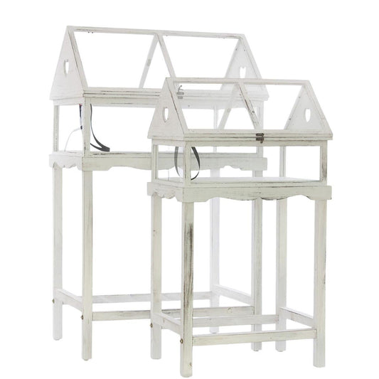 Serra in abete bianco 65X45H110 in set di 2