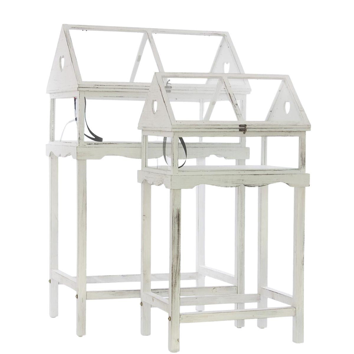Serra in abete bianco 65X45H110 in set di 2 - Milano 7 Arte e Design
