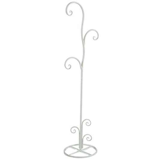 Appendino a stelo in metallo bianco 33X30H132