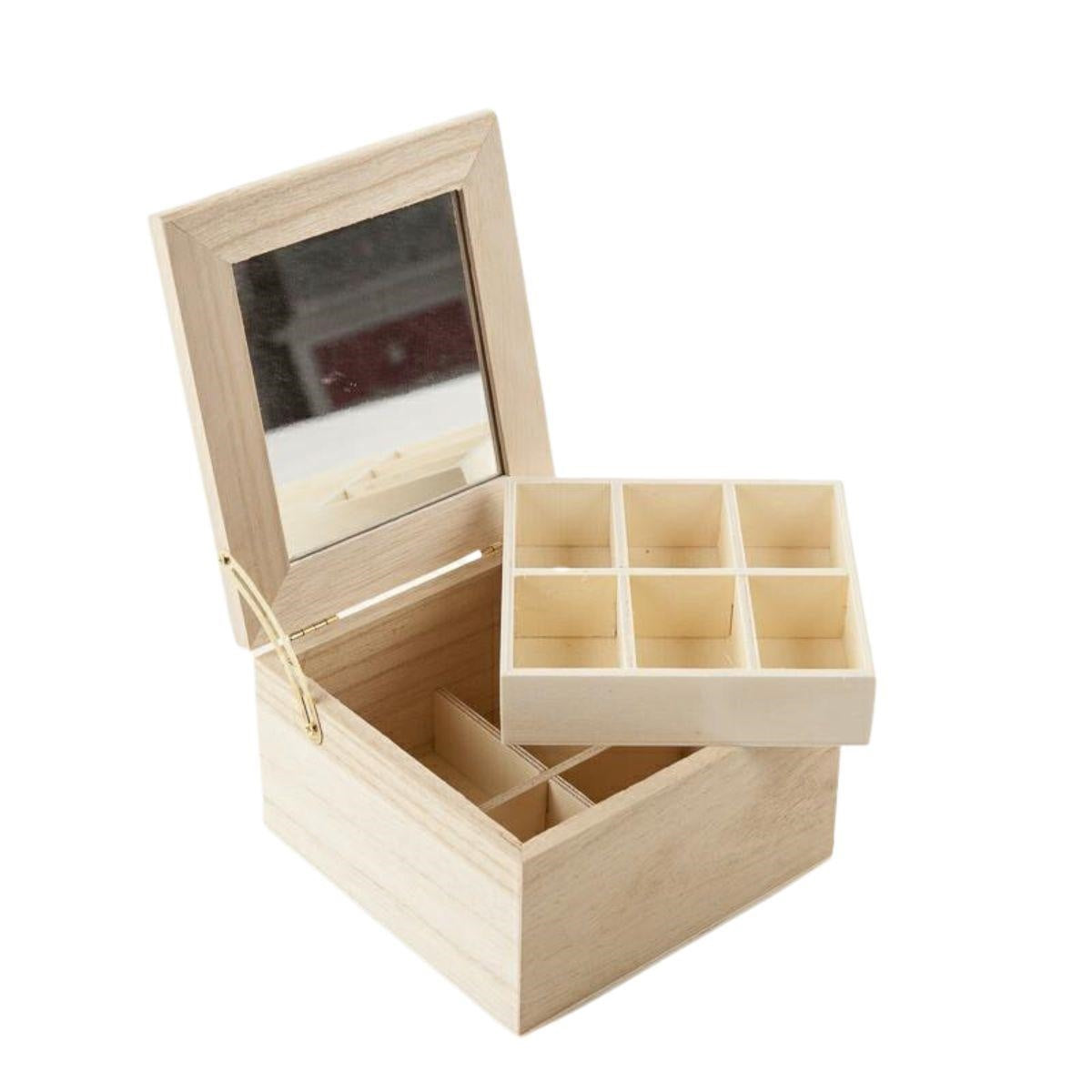 Scatola per decoupage con specchio 14H13