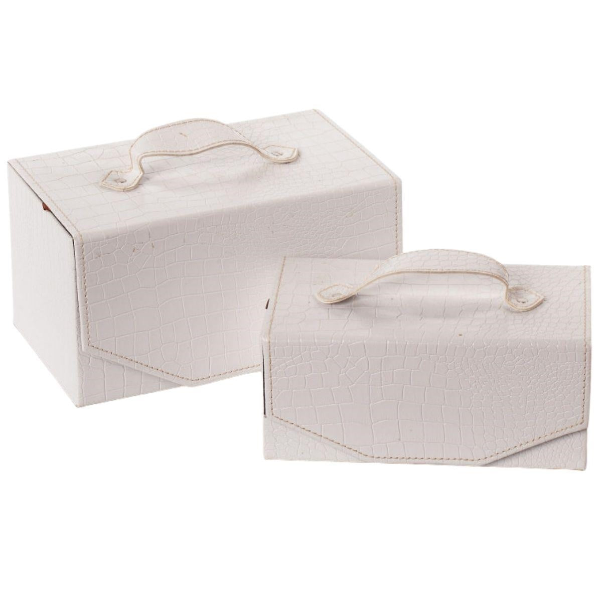 Baule rettangolare 27X17H16 in set di 2 - Milano 7 Arte e Design